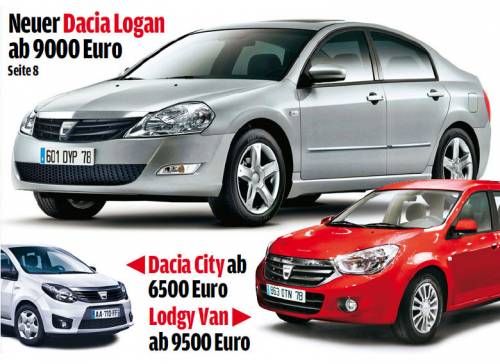 �������� Dacia ���������� � ������  ����� ��������� ������ Logan 